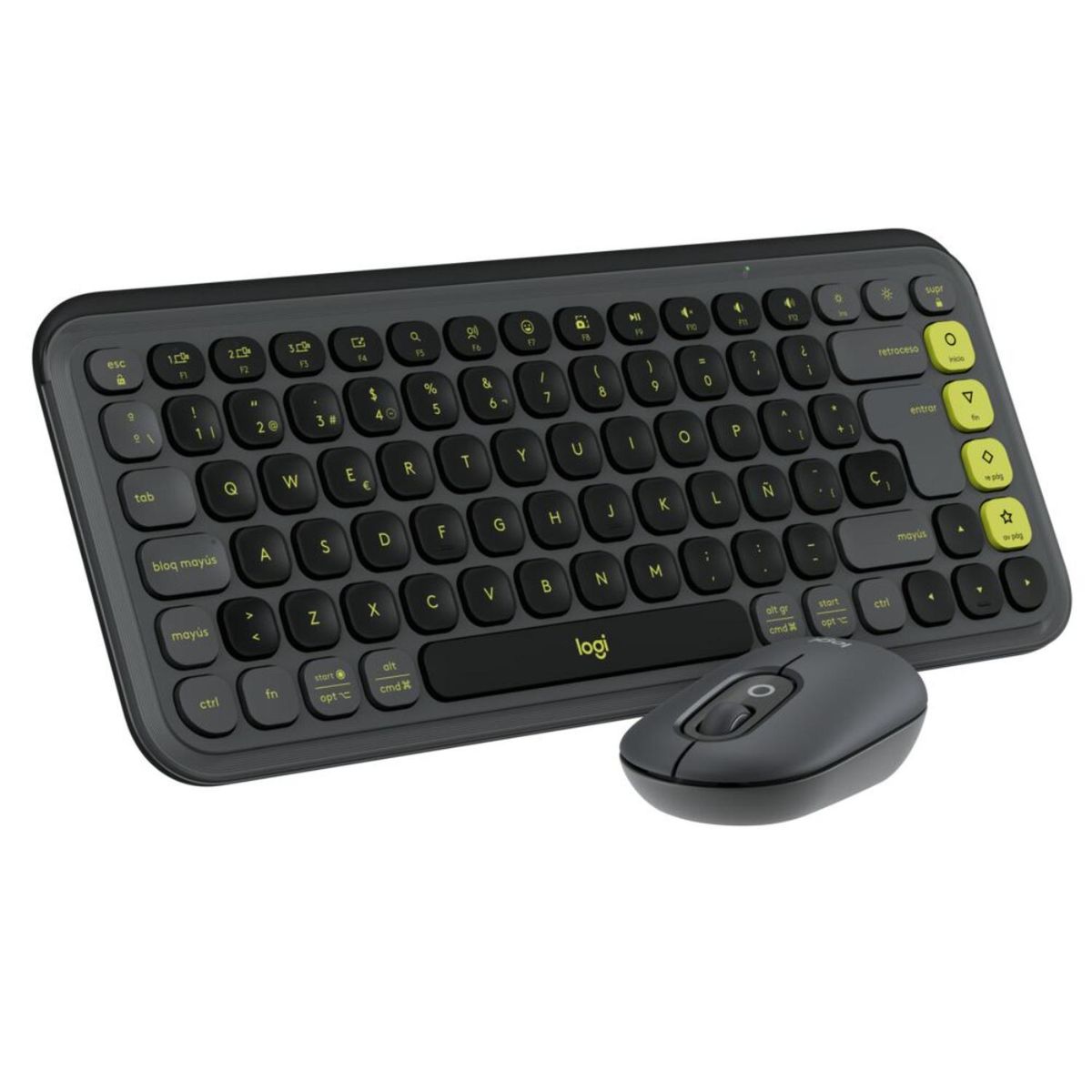 LOGITECH - Kit teclado mouse inalambrico Logitech Pop Icon Grafito