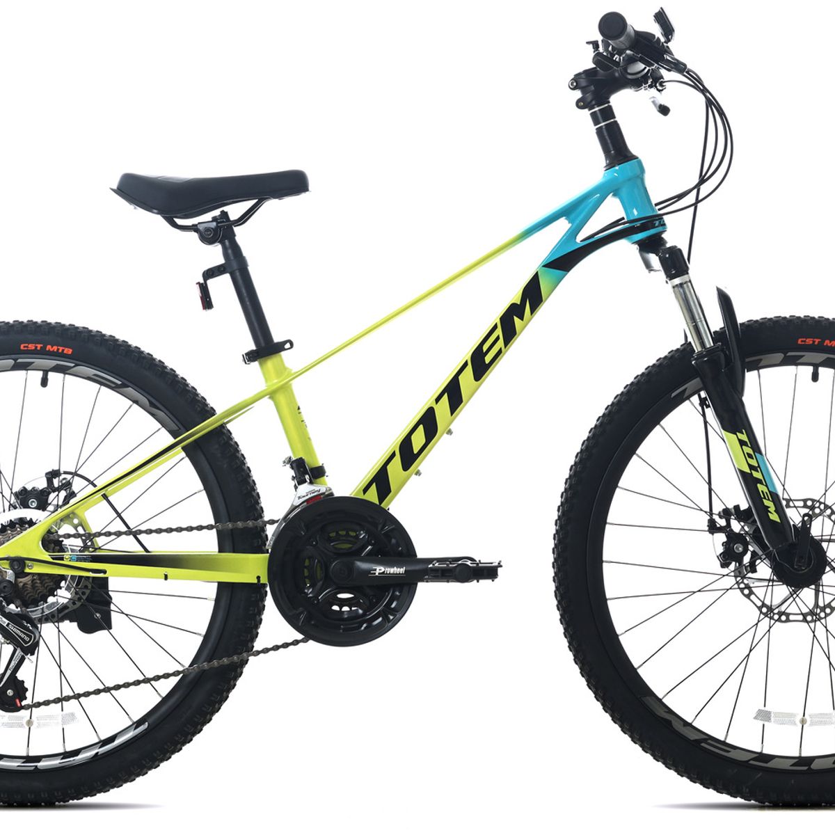 TOTEM - BICICLETA DE MAGNESIO TOTEM MTB ARO 24 MOD MARTIN AMARILLO