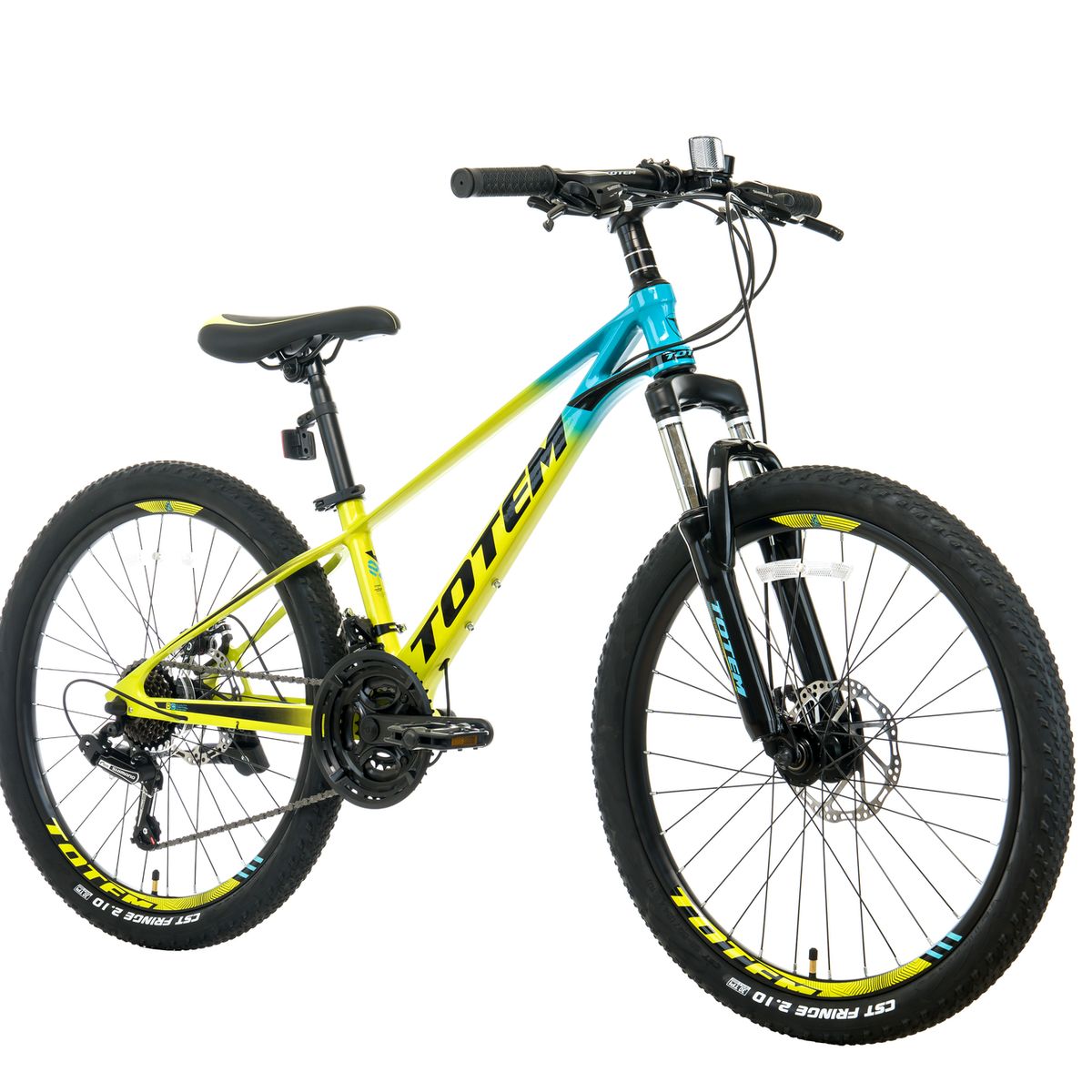 TOTEM - BICICLETA DE MAGNESIO TOTEM MTB ARO 24 MOD MARTIN AMARILLO