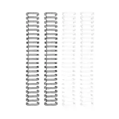 SILHOUETTE - Espirales Cinch 1 Pulg. Blanco y Negro (4 u)