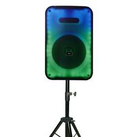 Parlante Karaoke 12 Pulgadas Flaming Con Atril y Microfono