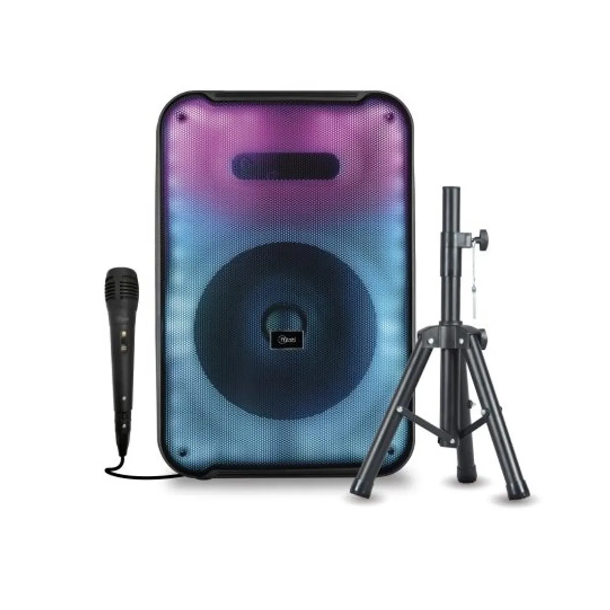 MLAB - Parlante Karaoke 12 Pulgadas Mlab Flaming Con Atril y Microfono