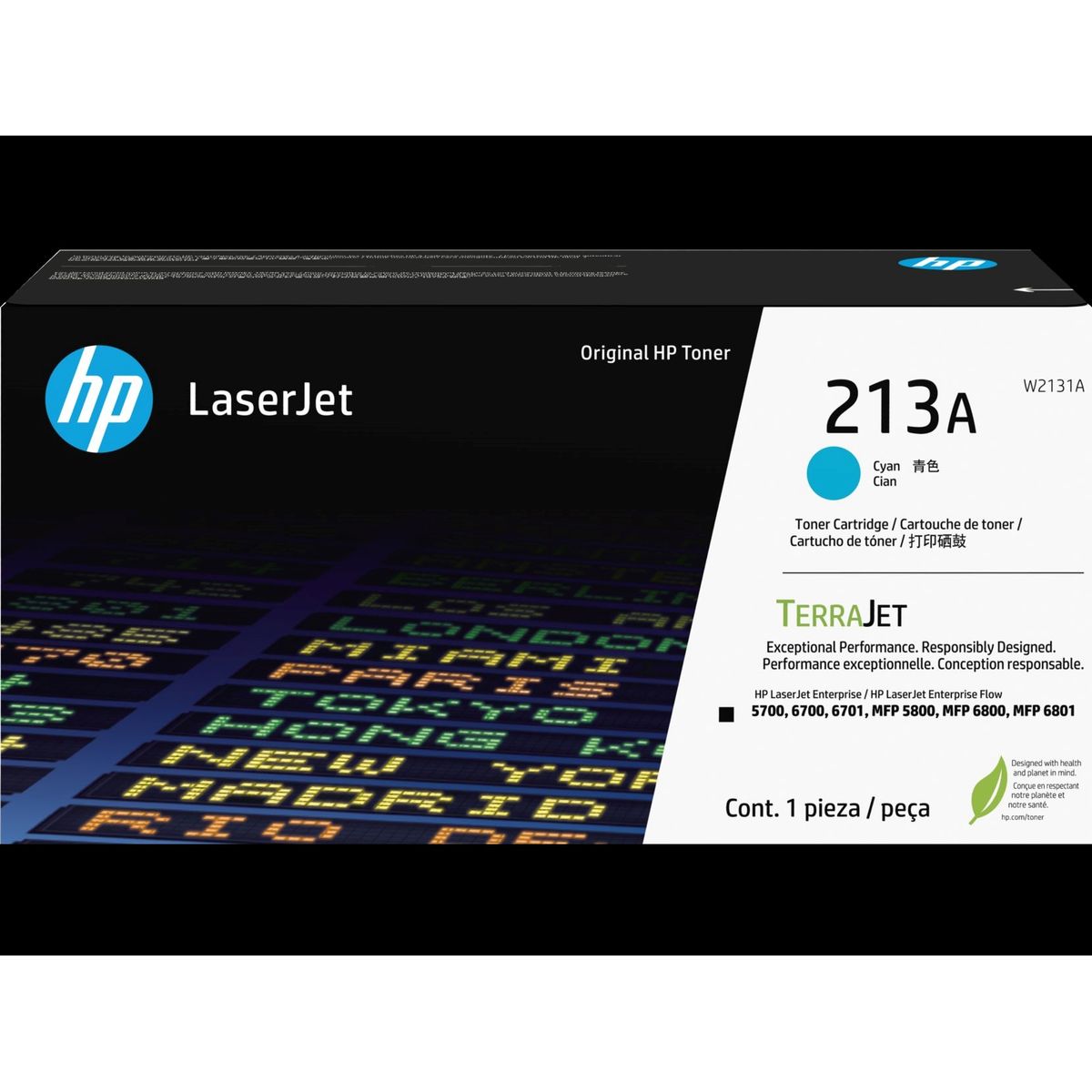 HP - Cartucho de Tóner HP LaserJet 213A 3000 páginas Cyan