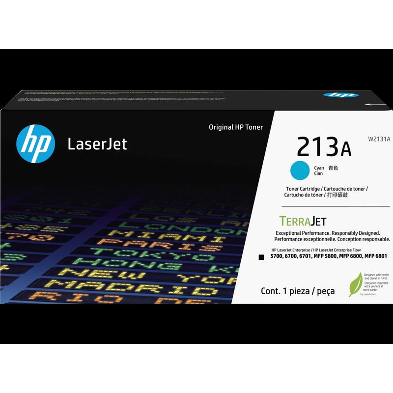 HP - Cartucho de Tóner HP LaserJet 213A 3000 páginas Cyan