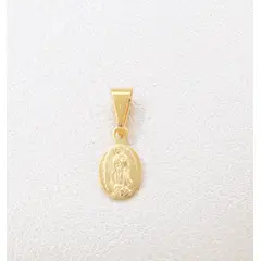 GENERICO - Colgante Guadalupe mini oro laminado 18k