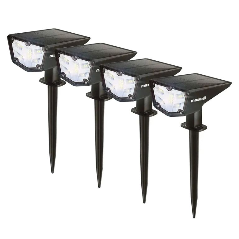 Foco Estaca Led Solar Jardin Impermeable Set x4