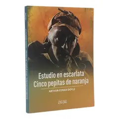 ZIG ZAG - ESTUDIO EN ESCARLATA CINCO PEPITAS DE NARANJA