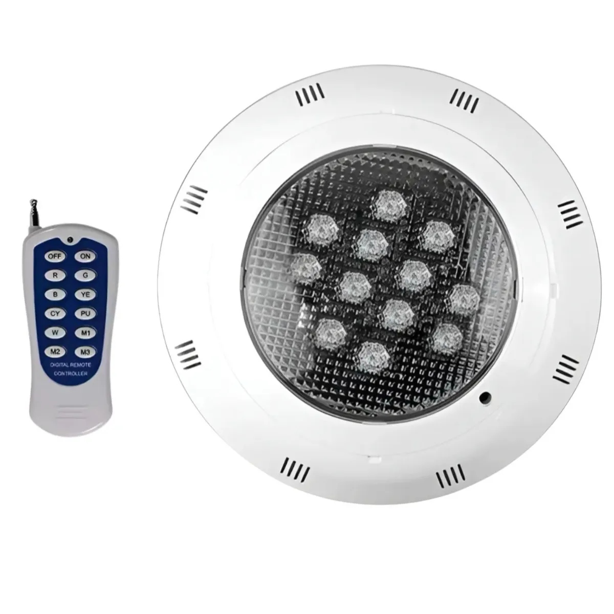 HOMECLAF - Foco Led Piscina 12w 7 Colores Con Control Remoto