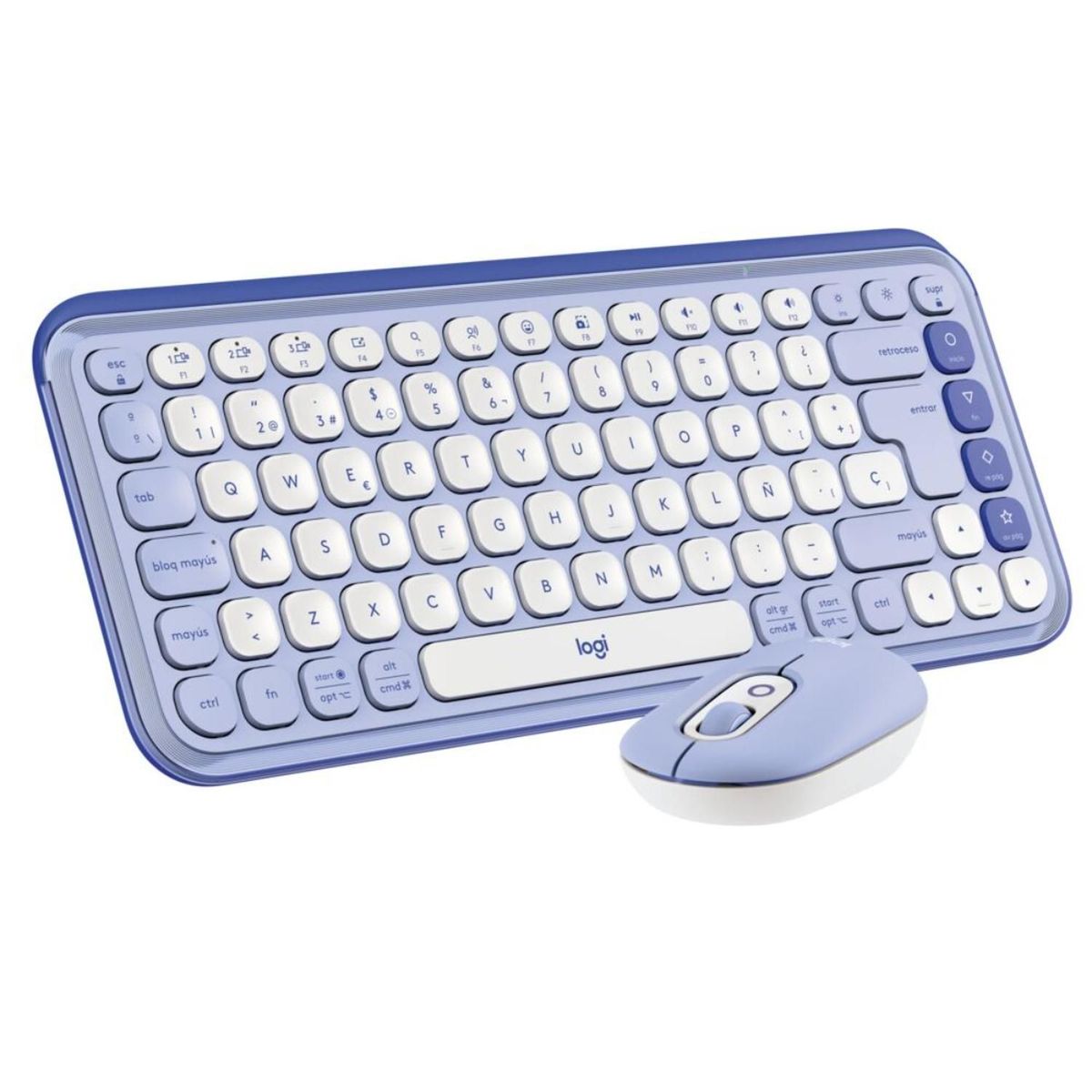LOGITECH - Kit teclado mouse inalambrico Logitech Pop Icon Lila