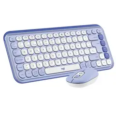 LOGITECH - Kit teclado mouse inalambrico Pop Icon Lila