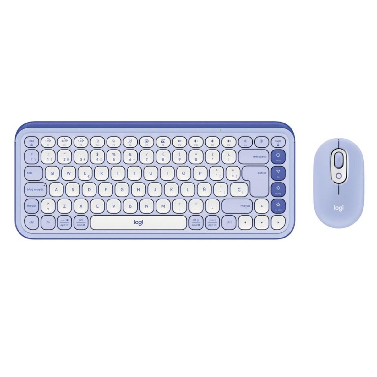 LOGITECH - Kit teclado mouse inalambrico Logitech Pop Icon Lila