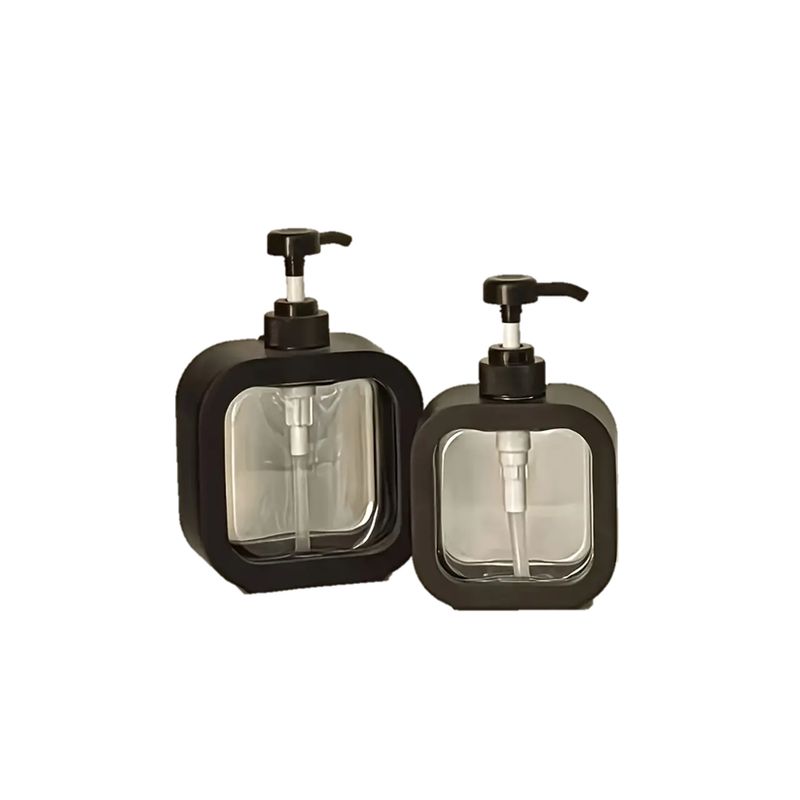 VISUALHEX LIMITADA - 2 Piezas, Dispensador De Jabón De Plástico Negro