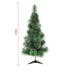 GENERICO - Árbol de Navidad Verde Puntas Blancas 60 cm