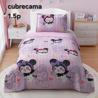 Cobertor Quilts de Verano 1,5 plaza - Morado Kromi Animado