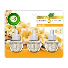 AIRWICK - Repuesto Desodorante Eléctrico Air Wick Vainilla 3x21ml