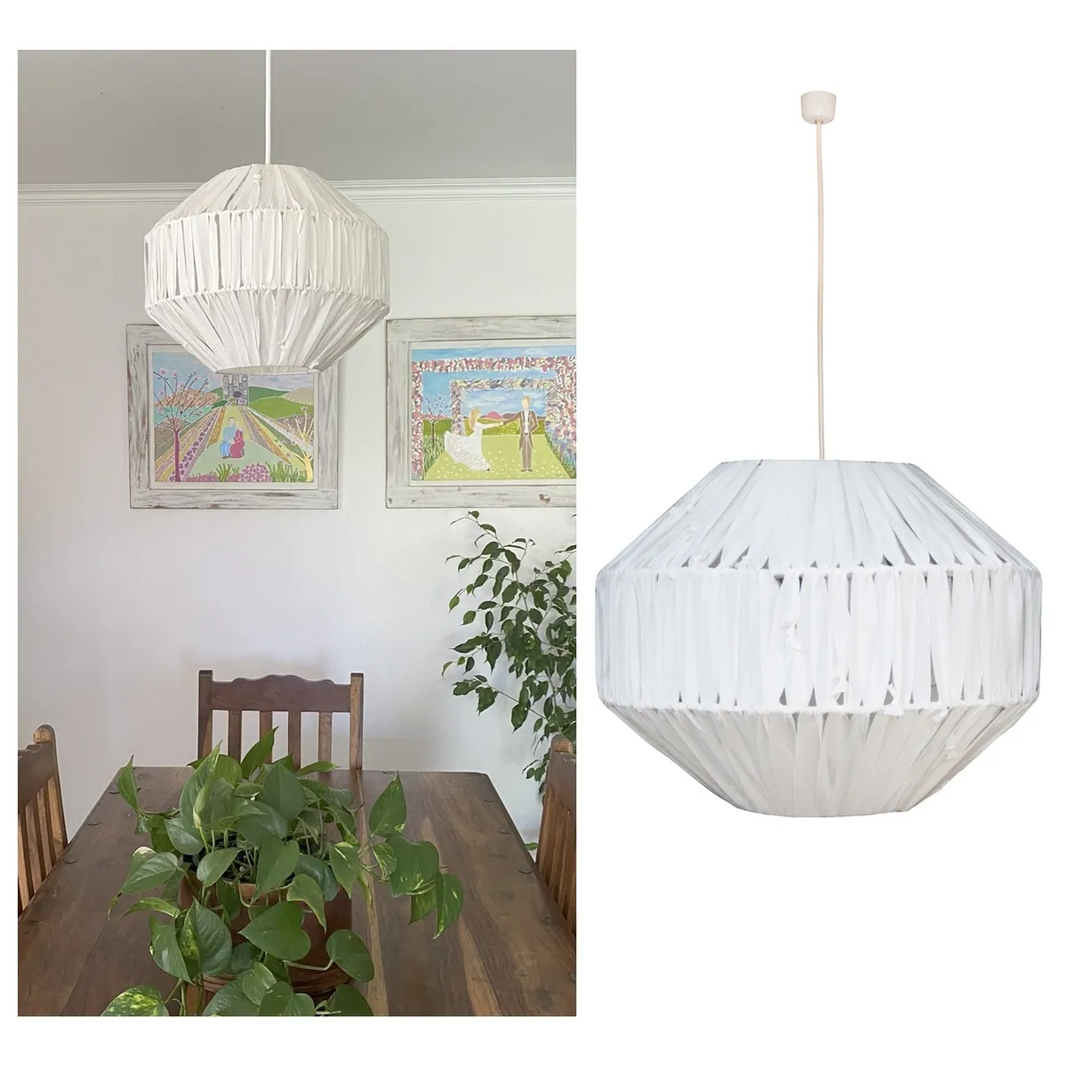 CAROLD STEVENS - Lámpara Colgante Amit Crudo.