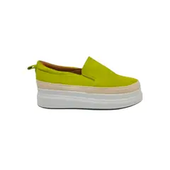 HERIEL - Zapatilla Verde Plataforma Mujer