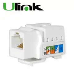 ULINK - Modulo Rj45 Cat6 De Red Jack Keystone Para Tapa Muro