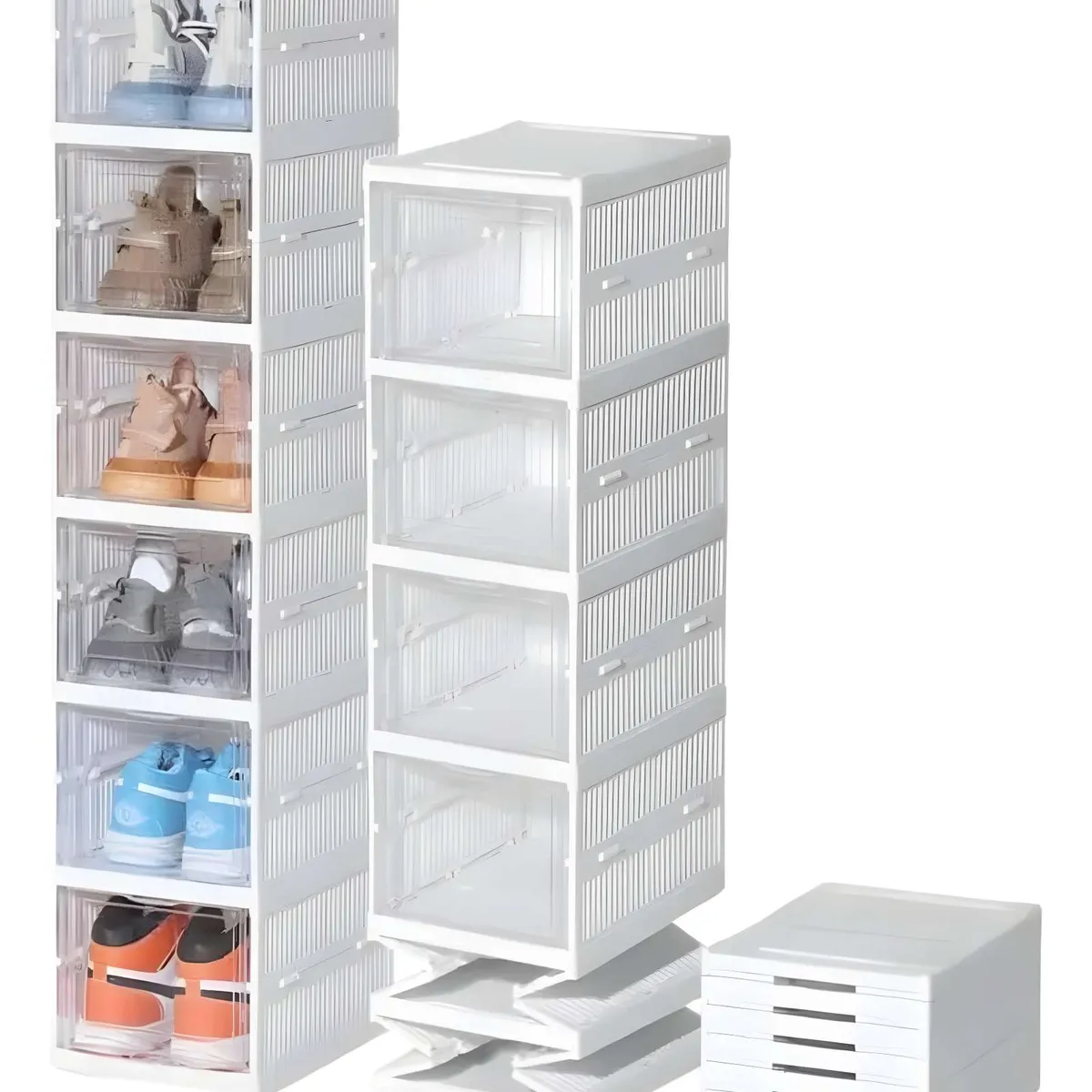GENERICO - ORGANIZADOR DE ZAPATOS 6 NIVELES PLEGABLE COLOR BLANCO