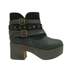 HERIEL - Botín Negro Plataforma Mujer