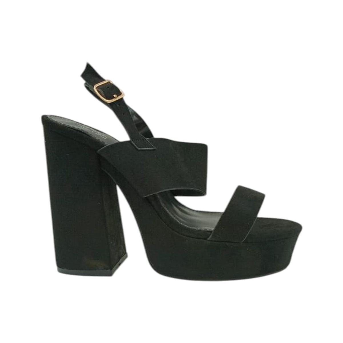 HERIEL - Sandalia Negra Plataforma Mujer