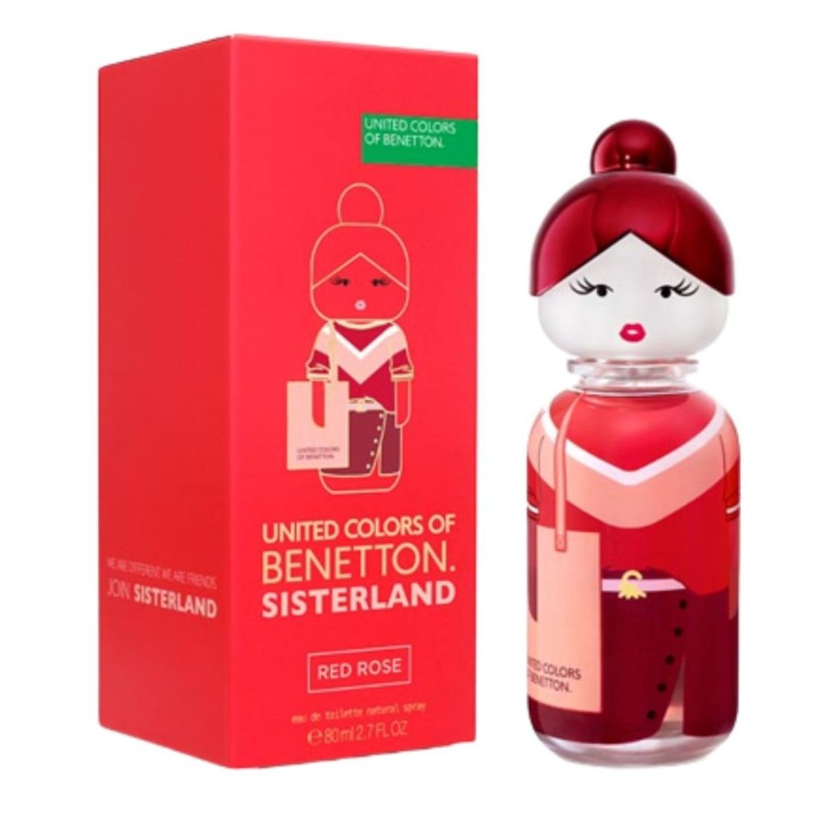 BENETTON - UCB SISTERLAND RED ROSE 80 ML EDT BENETTON