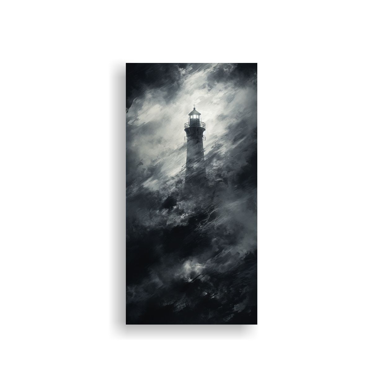 GENERICO - Arte De Pared Estilo Solitario De Un Viejo Faro 70x140 Cm