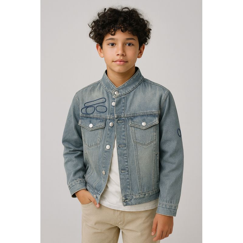 KIBOU - Chaqueta mezclilla niño look urbano y funcional