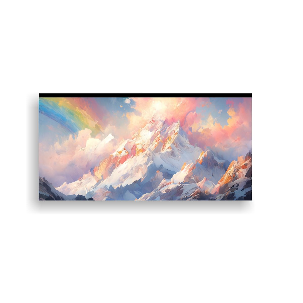 GENERICO - Pintura De Acuarela Para Cuarto Montañas 140x70 Cm