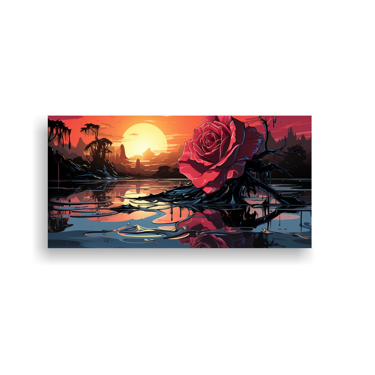 GENERICO - Cuadro De Lienzo En Movimiento Para Decorar 140x70 Cm