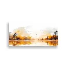 GENERICO - Cuadro Decorativo Paisaje Veraniego Con Colores 120x60 Cm