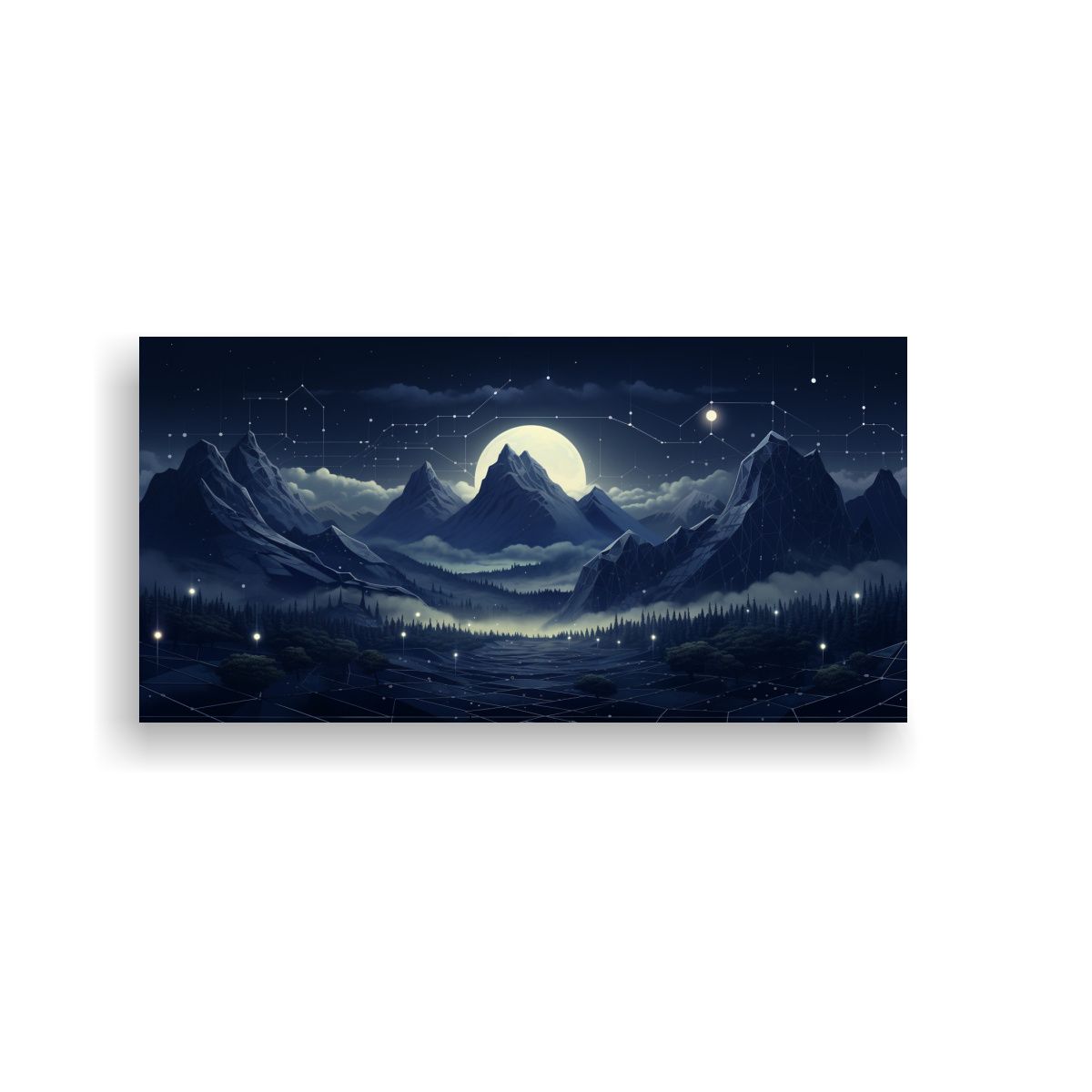 GENERICO - Fondo De Portada De Facebook Con Líneas Y 120x60 Cm