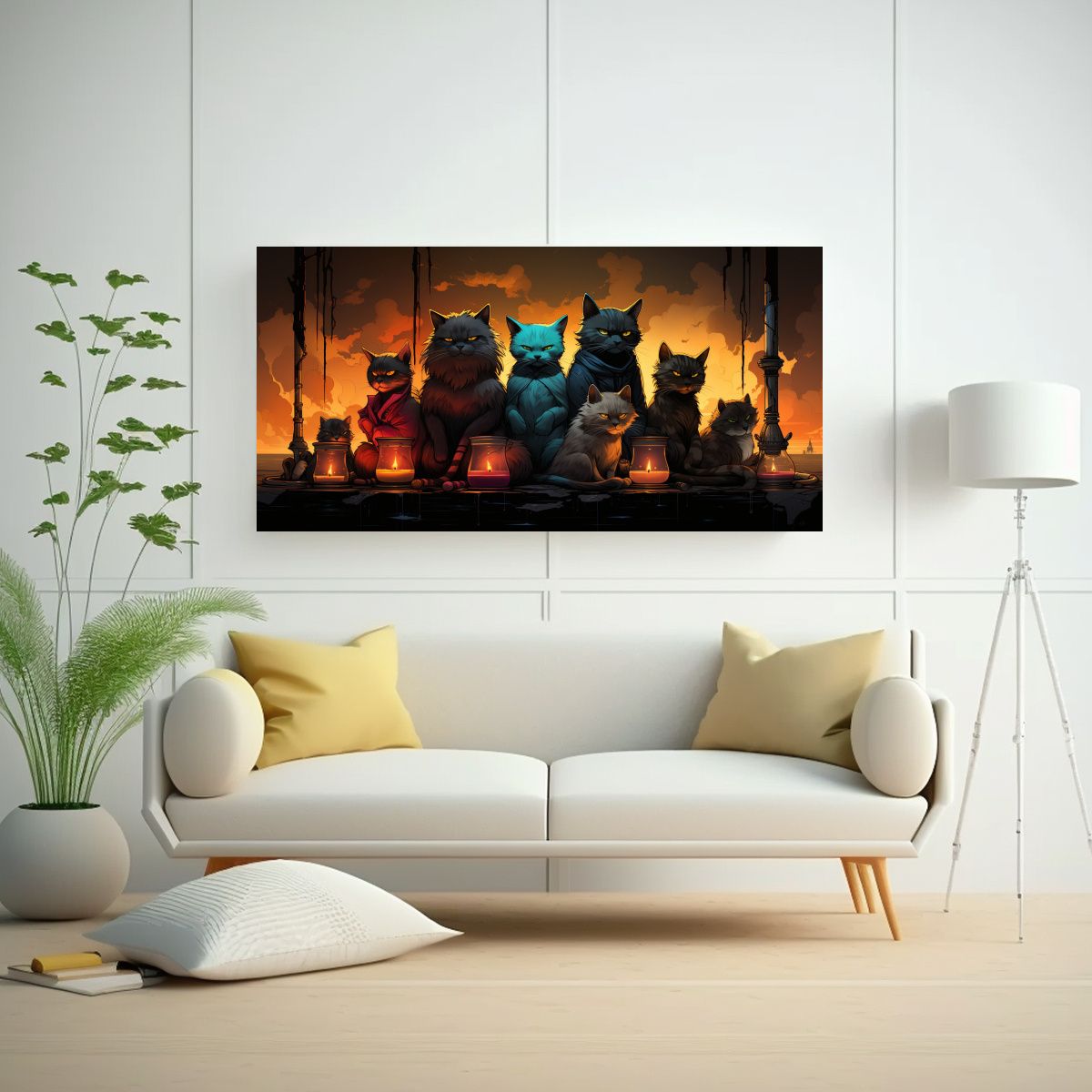 GENERICO - Pinturas De Decoración De Pared Con Tema De 140x70 Cm.