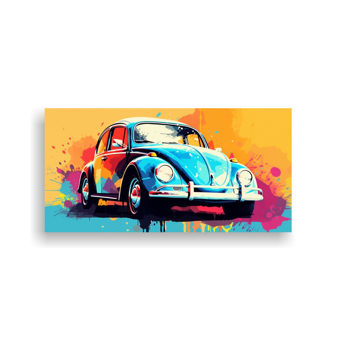 GENERICO - Pintura Lienzo Refinado Con Escarabajos En 120x60 Cm