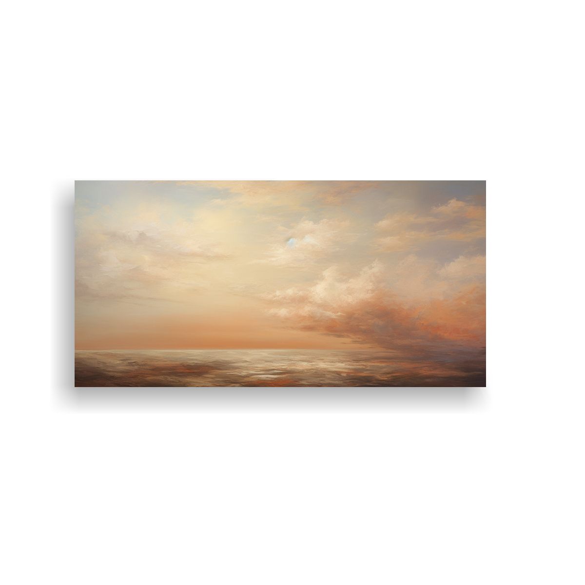 GENERICO - Cuadro Abstracto En Lienzo Con Forma De Cielo Y 120x60 Cm.