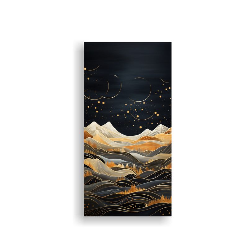 GENERICO - Arte Inspiración Mágico Paisaje De Montaña 70x140 Cm