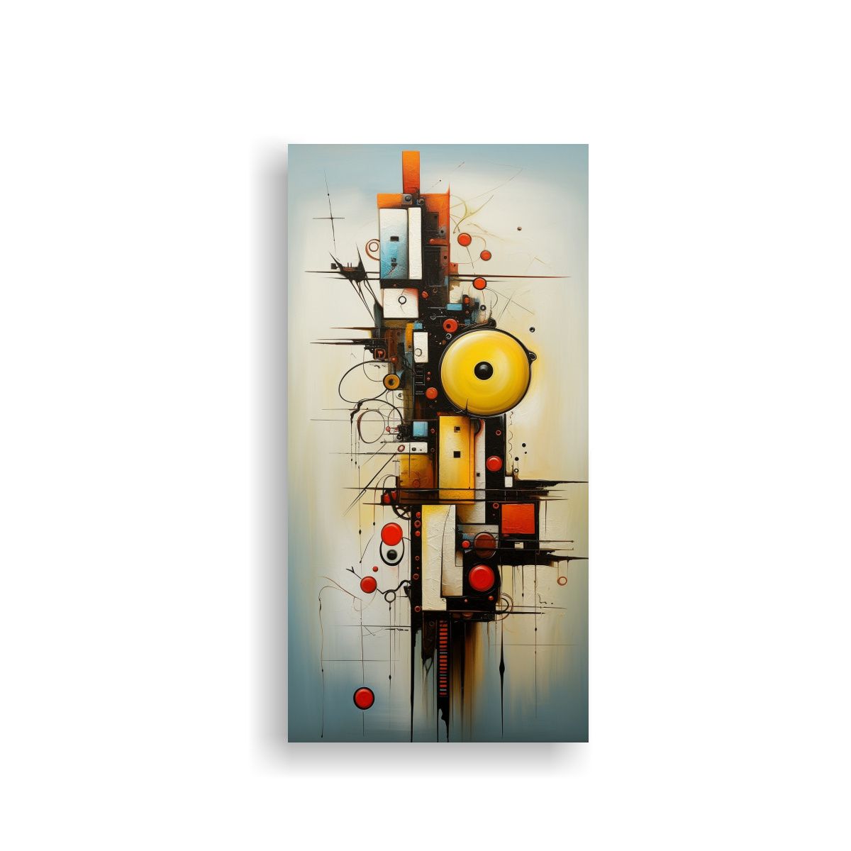 GENERICO - Pinturas Abstractas Intensas De Rostros Arte 70x140 Cm