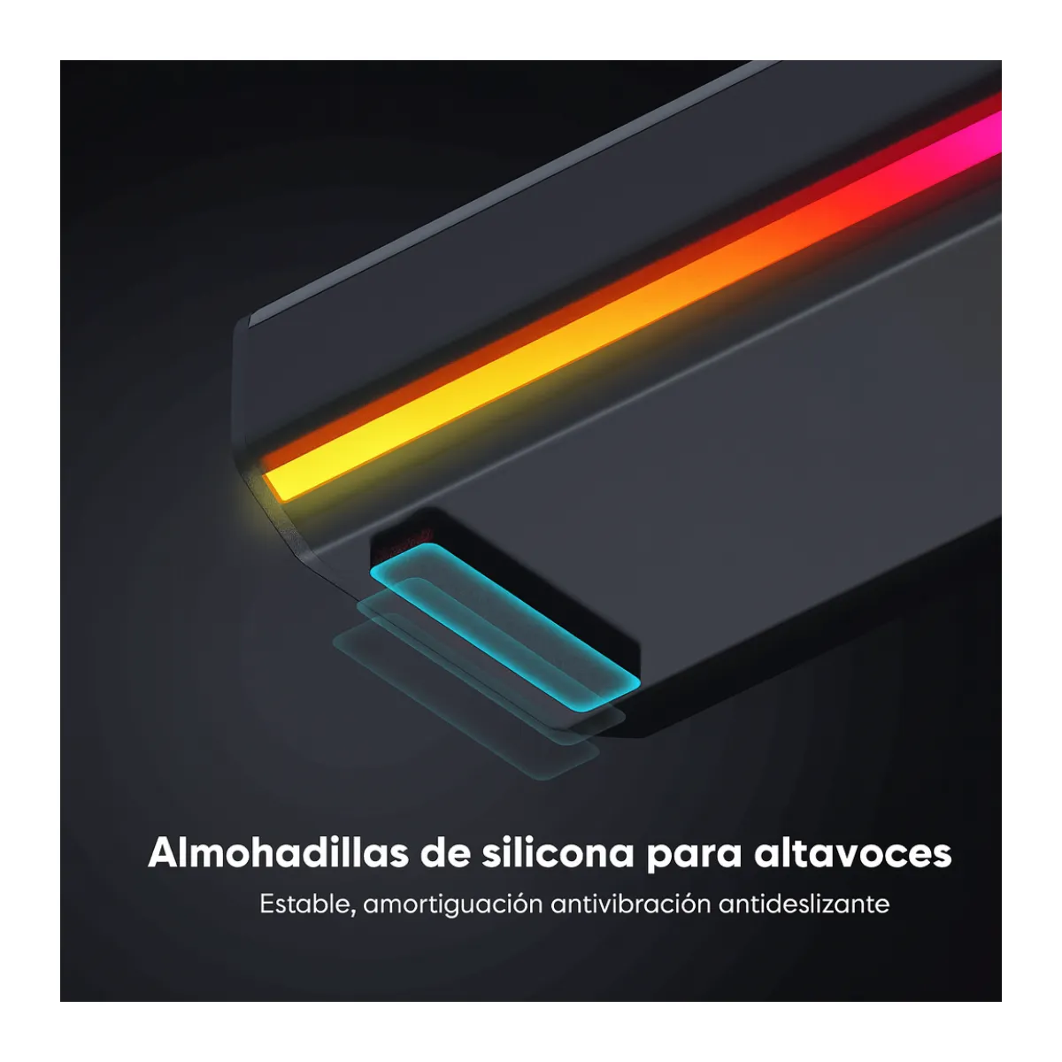 GENERICO - Parlante Altavoz Bluetooth Portátil Luz Rgb