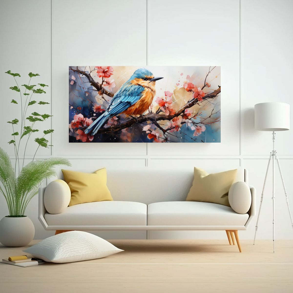 GENERICO - Cuadros Modernos De Canva Con Estilo De Acuarelas 140x70 Cm