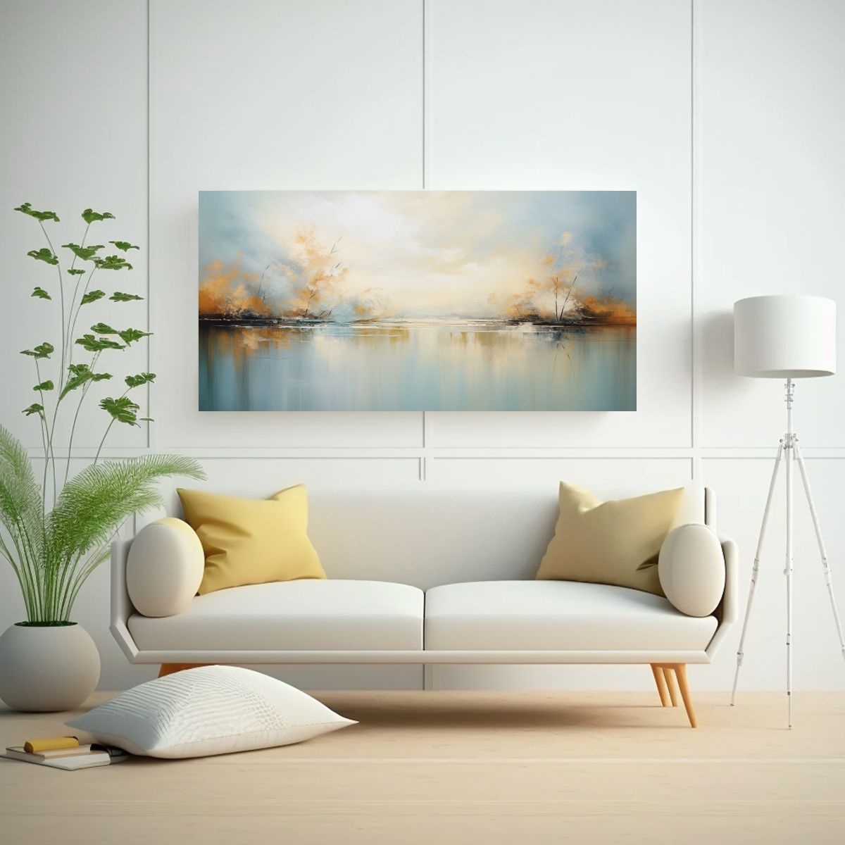 GENERICO - Arte De Pared Tranquilidad Abstracta En Diseño 140x70 Cm