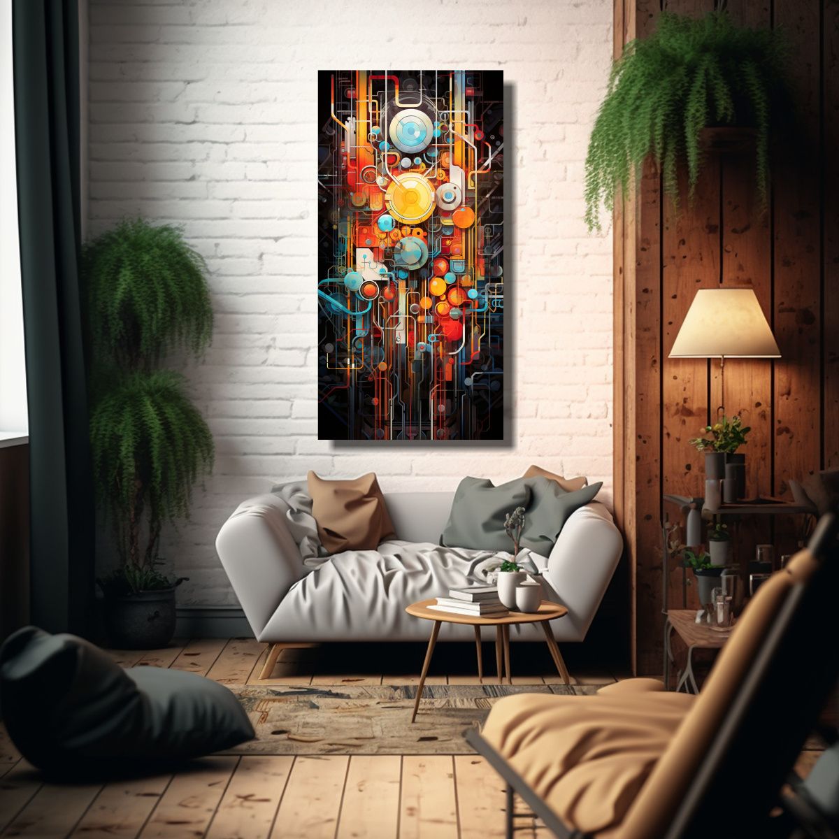 GENERICO - Pinturas Decorativas De Composición Acuarela Con 70x140 Cm