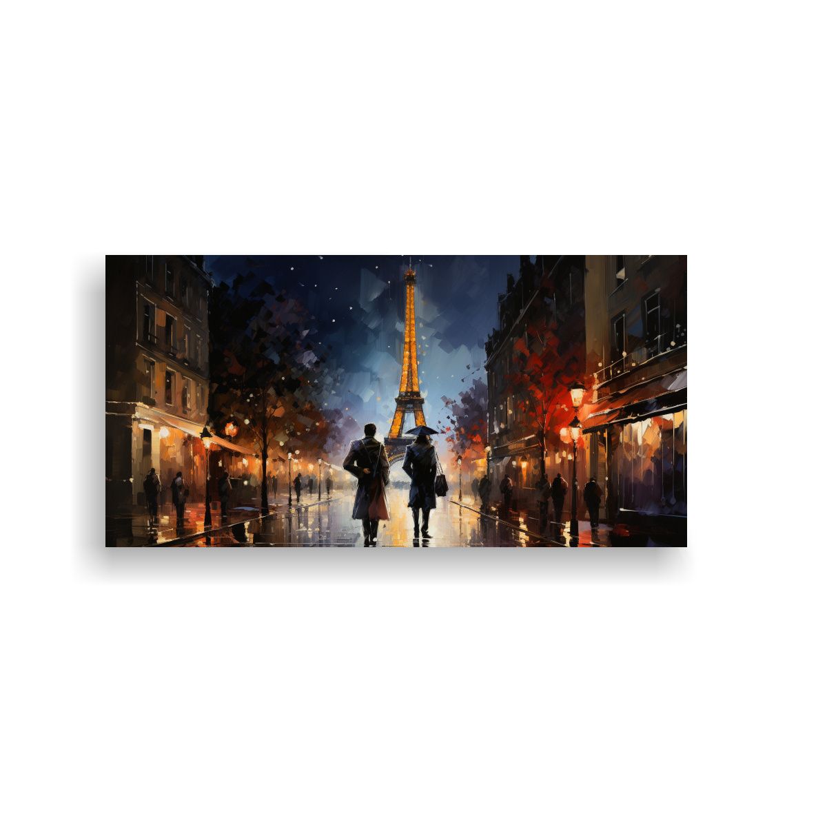 GENERICO - Pintura Decorativa De Arte Innovador Dos Hombres 140x70 Cm