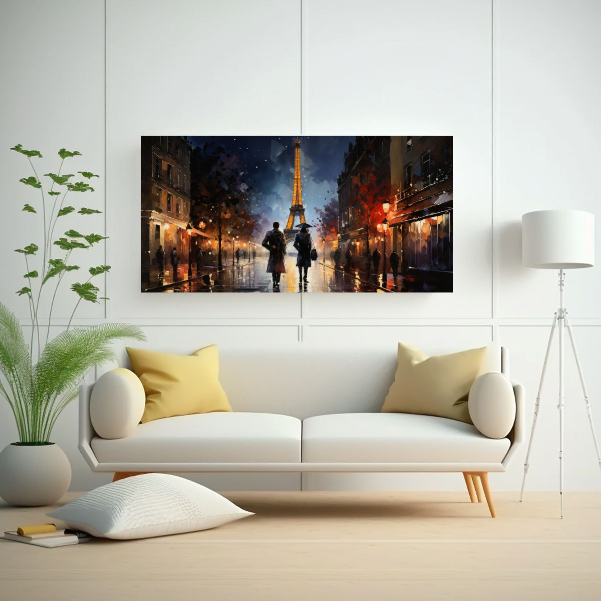 GENERICO - Pintura Decorativa De Arte Innovador Dos Hombres 140x70 Cm