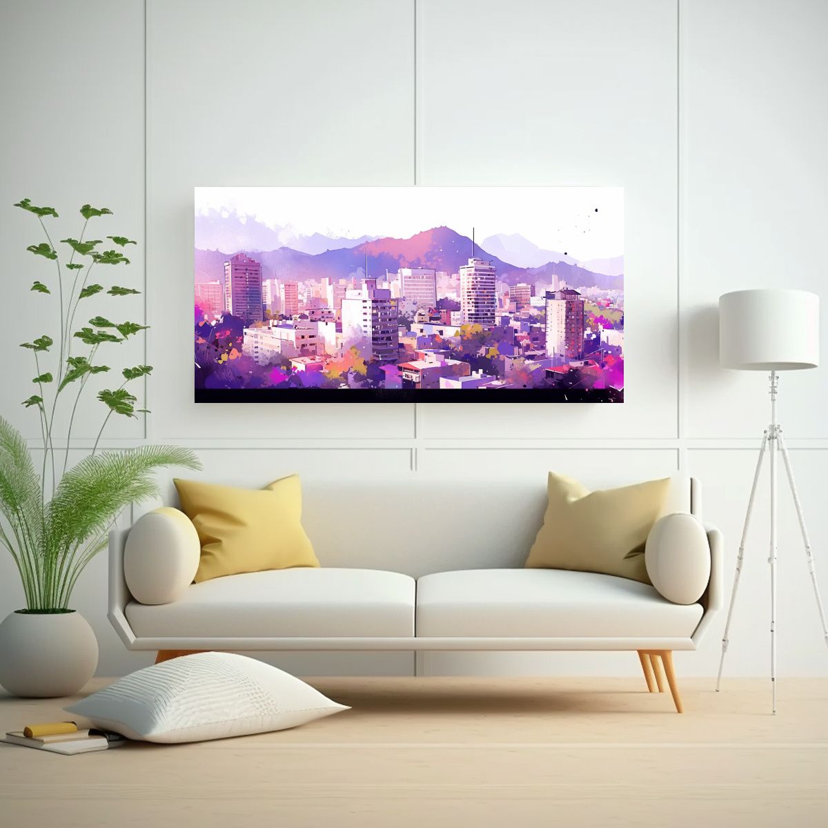 GENERICO - Pintura Horizontal Formación A Santiago En 140x70 Cm.