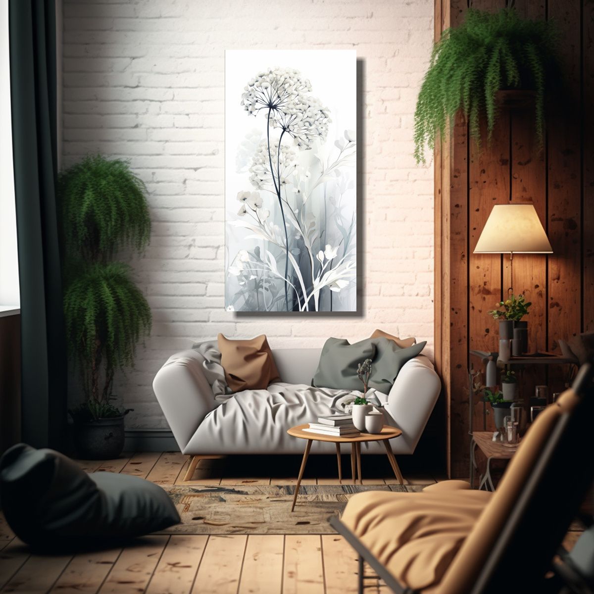 GENERICO - Pinturas De Arte De Pared Minimalista Con Herbs 70x140 Cm