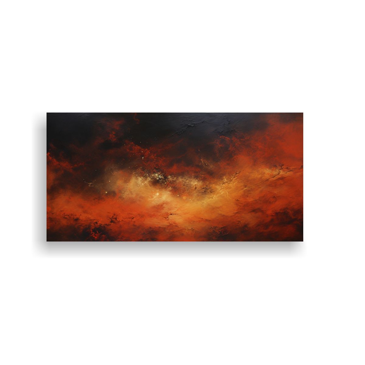 GENERICO - Cuadro Abstracto A Night Sky Con Colores 140x70 Cm