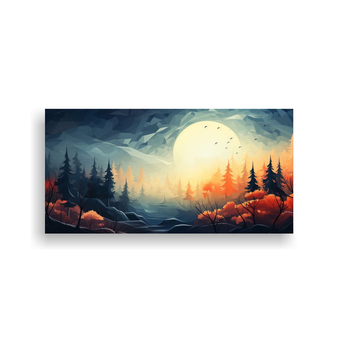 GENERICO - Pinturas Abstractas De Decoración Composición 140x70 Cm