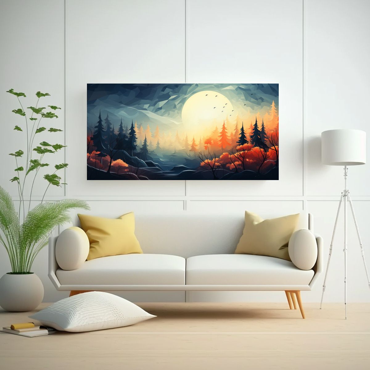 GENERICO - Pinturas Abstractas De Decoración Composición 140x70 Cm