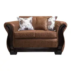 AMERICA DECORA - Sofá Con Resorte Estructural 2 Cuerpos Lisbon Envejecido Terracota