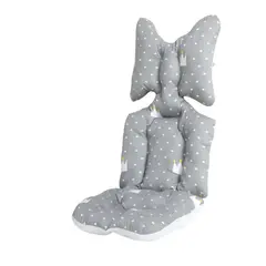 GENERICO - Cojin bebe acolchado para Coches o silla de Autos Gris